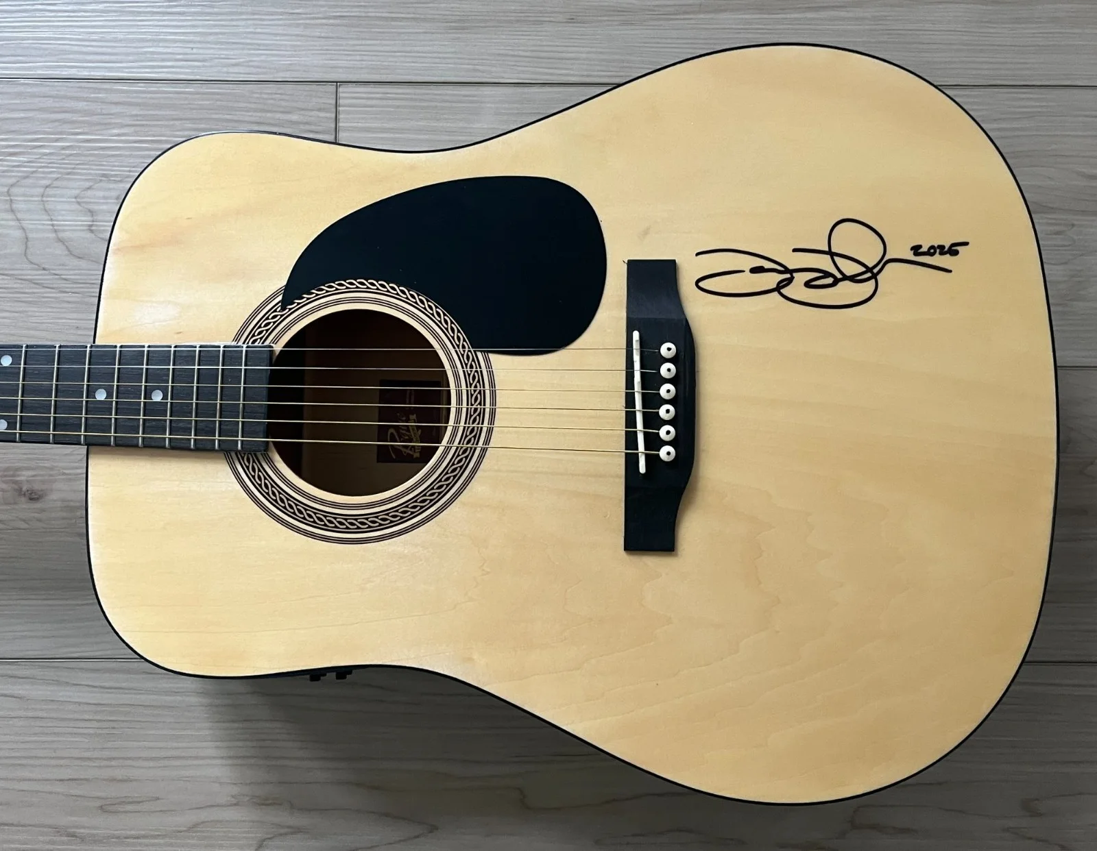 JAMEY JOHNSON SIGNED AUTOGRAPH ACOUSTIC GUITAR w/EXACT VIDEO PROOF & BECKETT COA, image 4