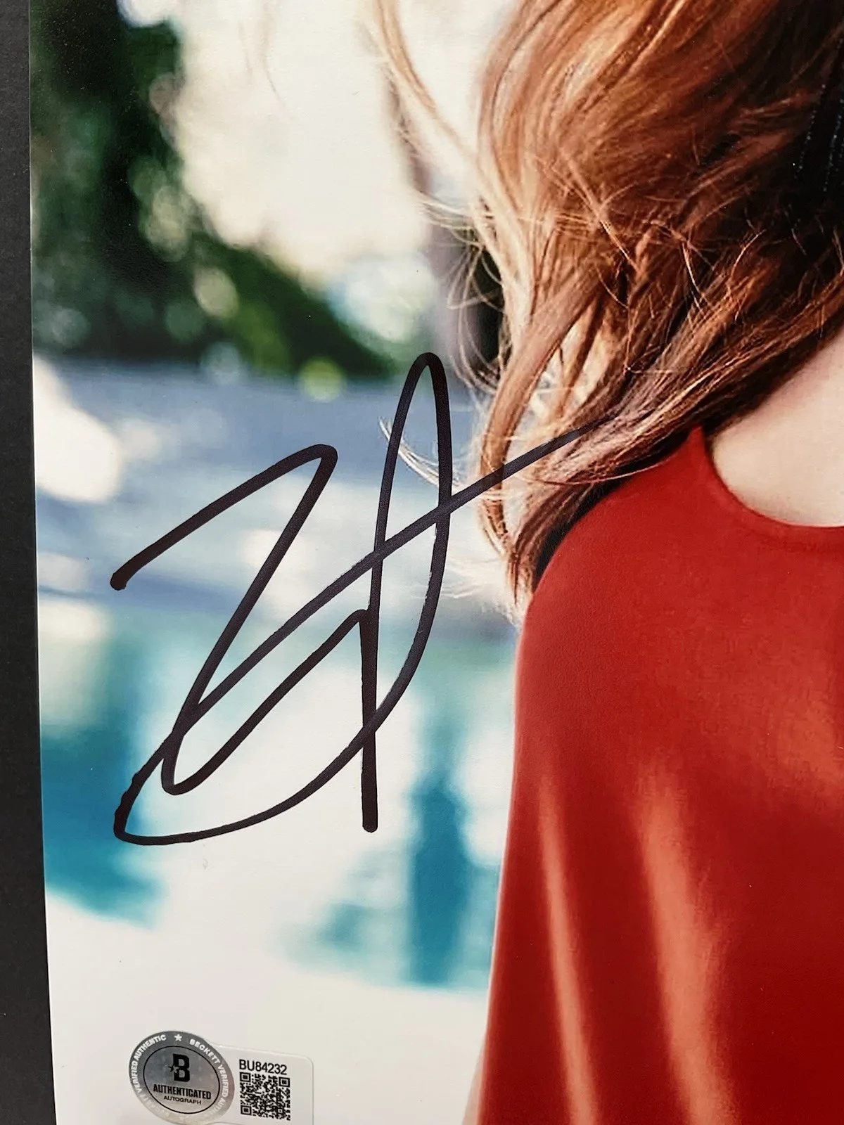Zoey Deutch — Zoey Deutch Signed Photo Sexy Signed 8x10 BAS Not Okay Set It Up Politician auto, изображение 2