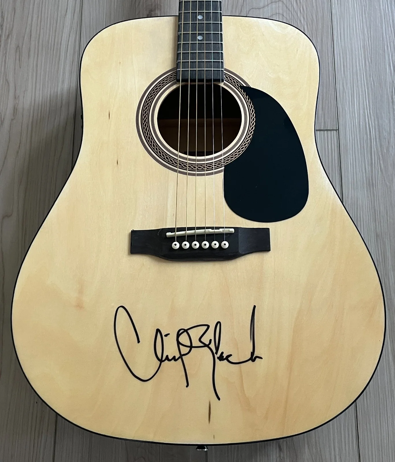 CLINT BLACK SIGNED AUTOGRAPH ACOUSTIC GUITAR w/EXACT VIDEO PROOF & BECKETT COA, image 4