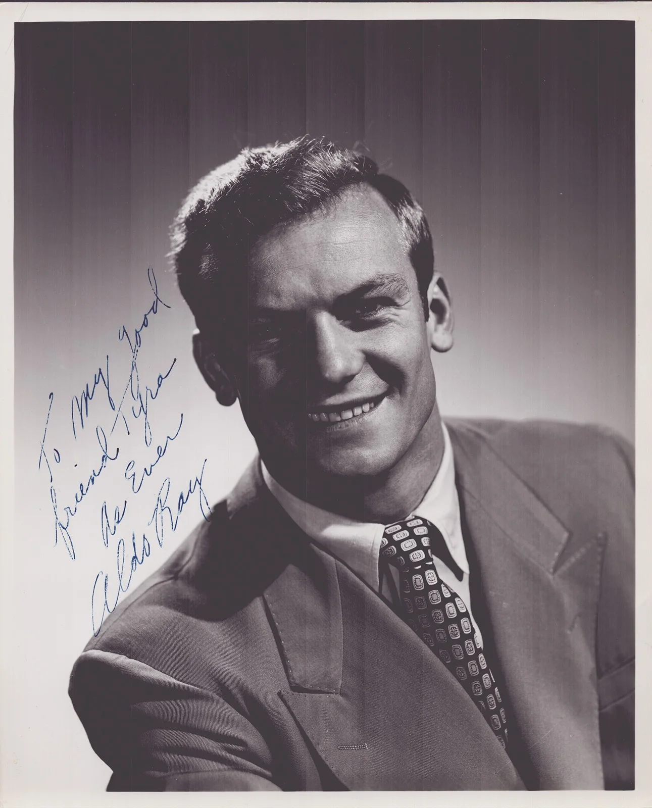 Aldo Ray — ALDO RAY - AUTOGRAPHED INSCRIBED PHOTOGRAPH