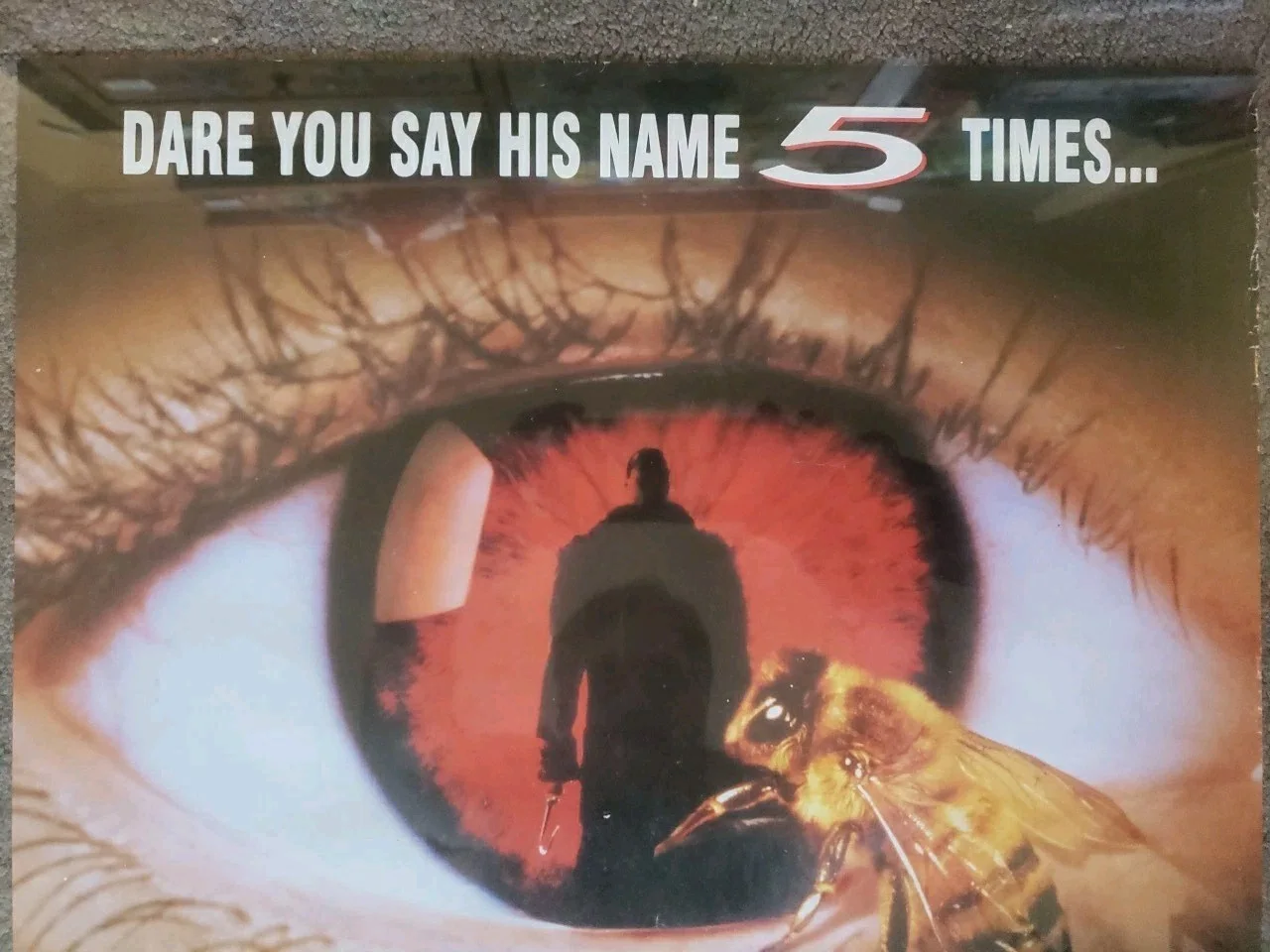Original 1992 CANDYMAN UK Video Store Film Poster A2 Very GoodRolled Condition, image 4