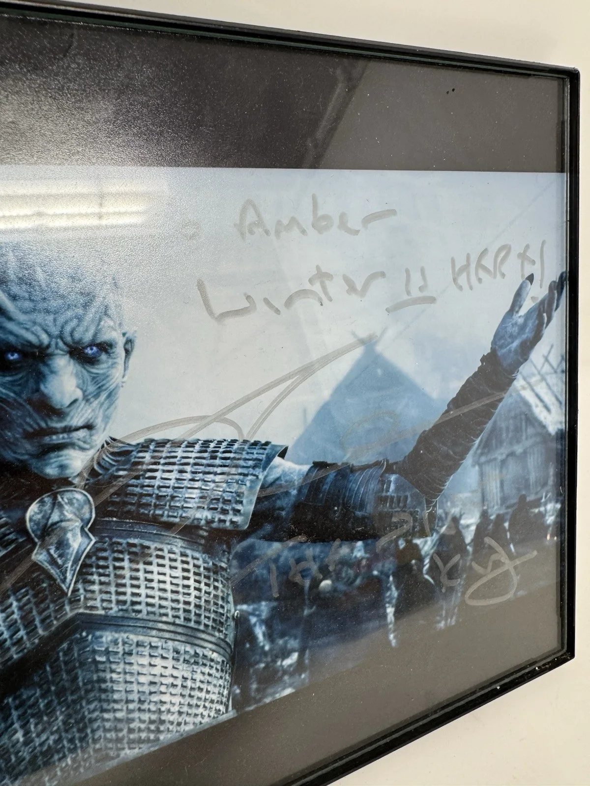 RICHARD BRAKE — RICHARD BRAKE THE NIGHT KING SIGNED 8X10 COLOR PHOTO GAME OF THRONES AUTO, READ, изображение 2