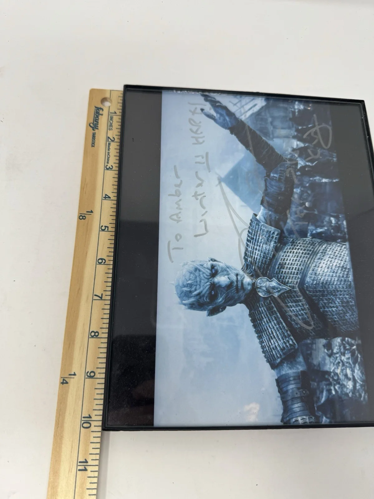 RICHARD BRAKE — RICHARD BRAKE THE NIGHT KING SIGNED 8X10 COLOR PHOTO GAME OF THRONES AUTO, READ, изображение 3