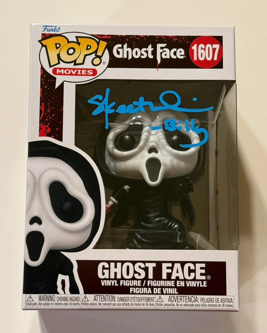 Skeet Ulrich — Skeet Ulrich SIGNED Ghostface FUNKO POP Toy Scream Horror EXACT PROOF A