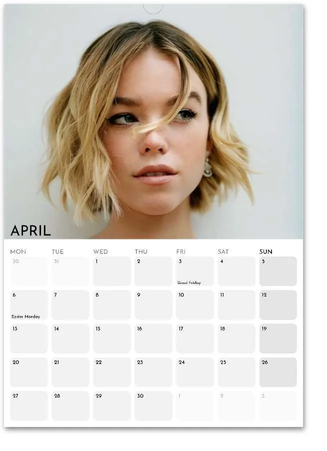 Milly Alcock 2026 A3 Wall Calendar | Premium | Custom Start Month, изображение 3