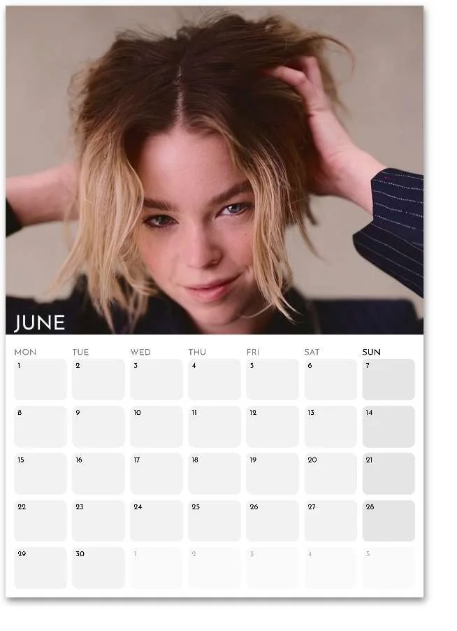 Milly Alcock 2026 A3 Wall Calendar | Premium | Custom Start Month, изображение 5