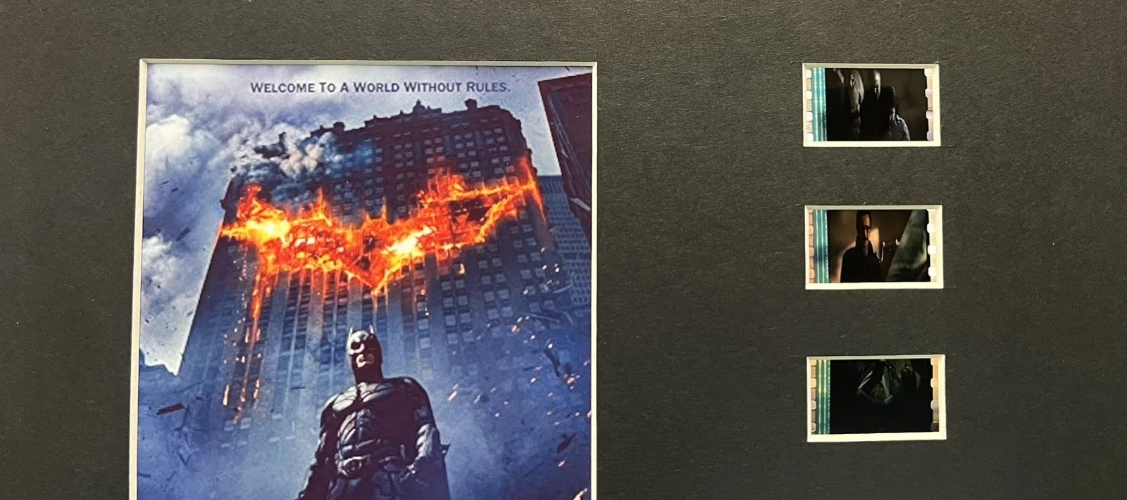 BATMAN THE DARK KNIGHT. 35mm Film Cell MOUNTED DISPLAY, image 2
