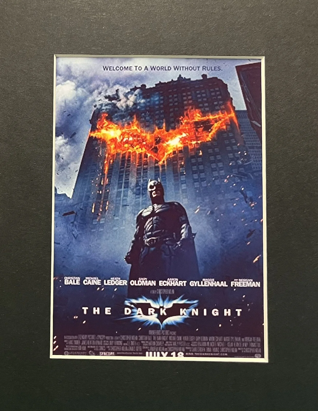 BATMAN THE DARK KNIGHT. 35mm Film Cell MOUNTED DISPLAY, image 3