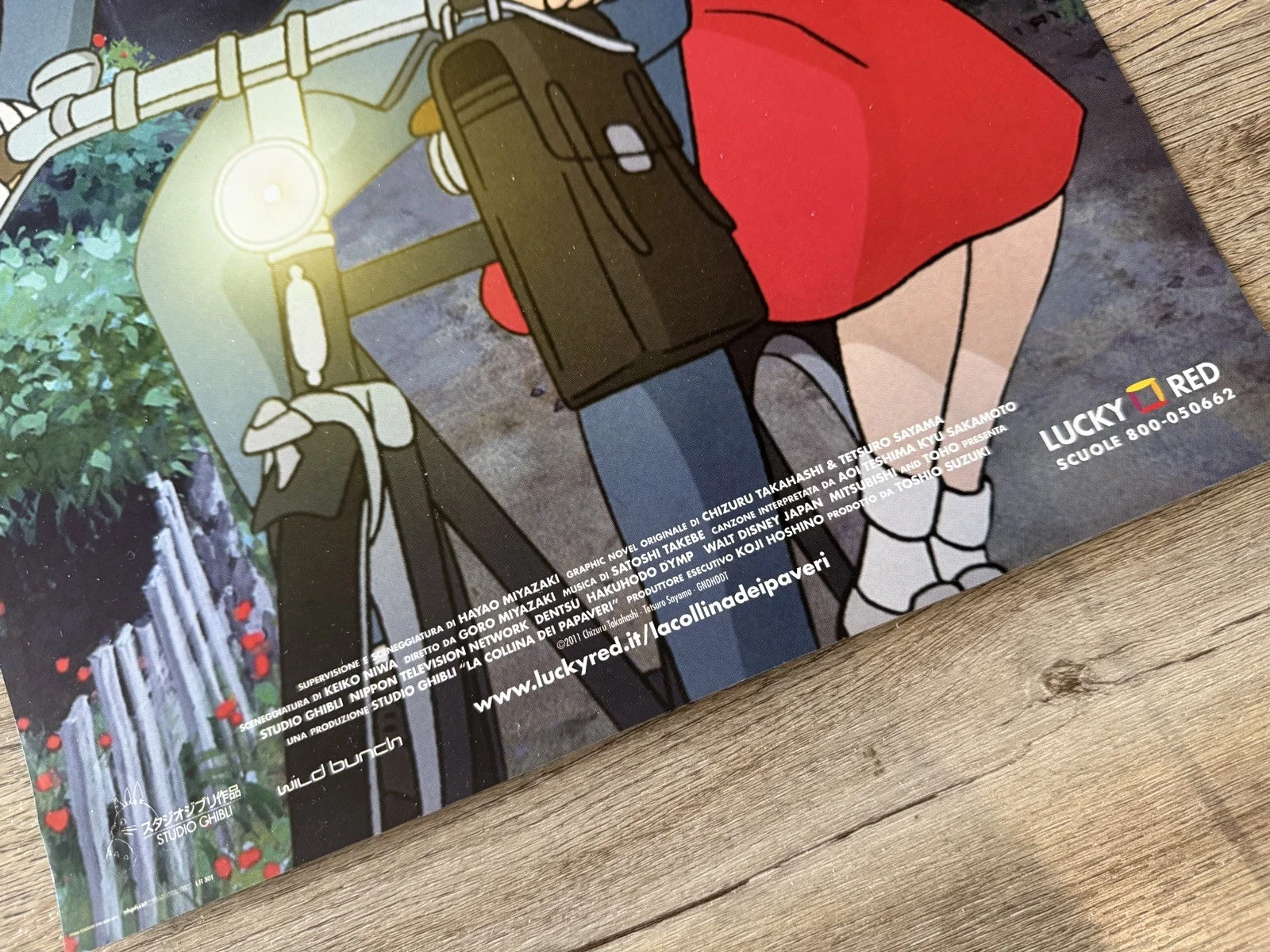 Rare & Original STUDIO GHIBLI Italian Movie Cinema Poster FROM UP ON POPPY HILL, изображение 2