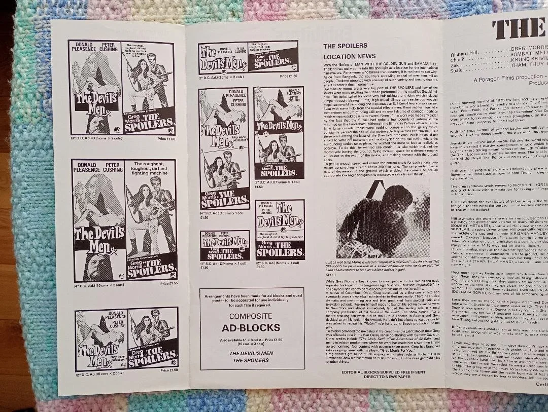 THE DEVIL'S MEN / THE SPOILERS pressbook, image 2