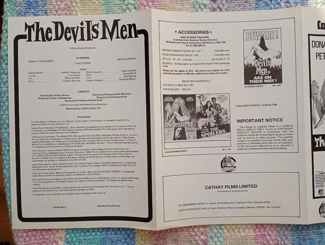 THE DEVIL'S MEN / THE SPOILERS pressbook, image 3
