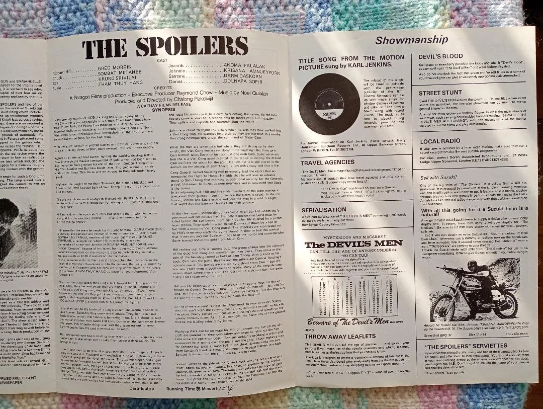 THE DEVIL'S MEN / THE SPOILERS pressbook, image 4