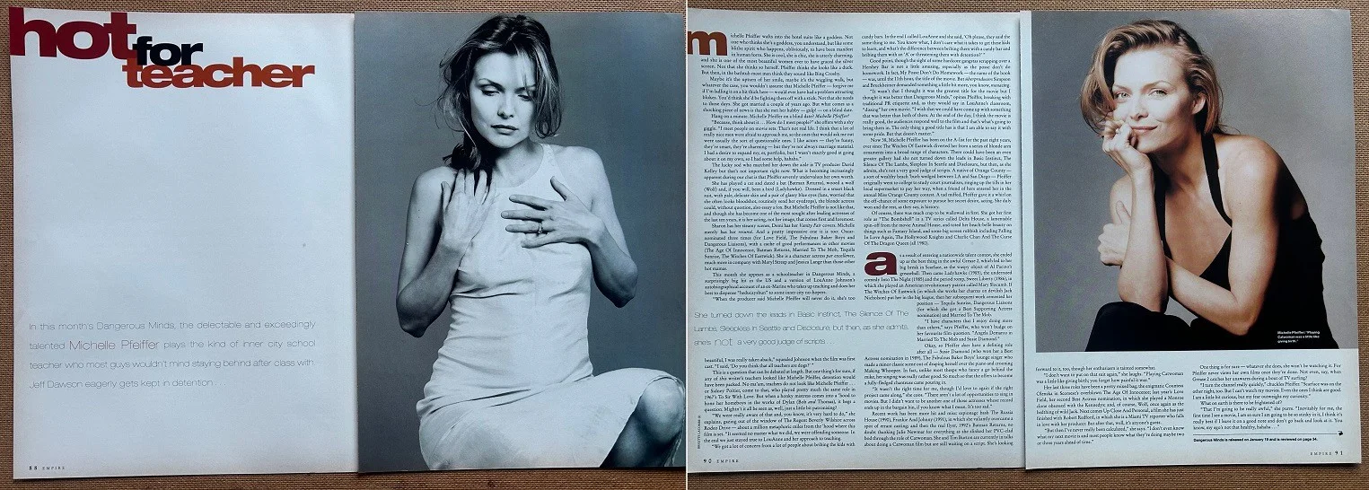 MICHELLE PFEIFFER - 1996 Full page UK magazine poster, изображение 2