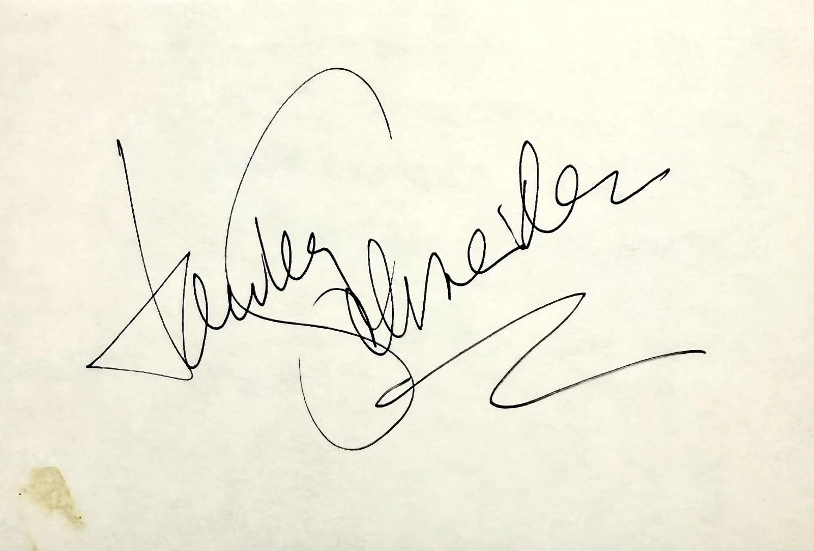 Tawny Little Schneider — TAWNY LLTTLE SCHNEIDER Signed Autograph 4x6 INDEX CARD Miss America 1976 ROCKY 2, image 4