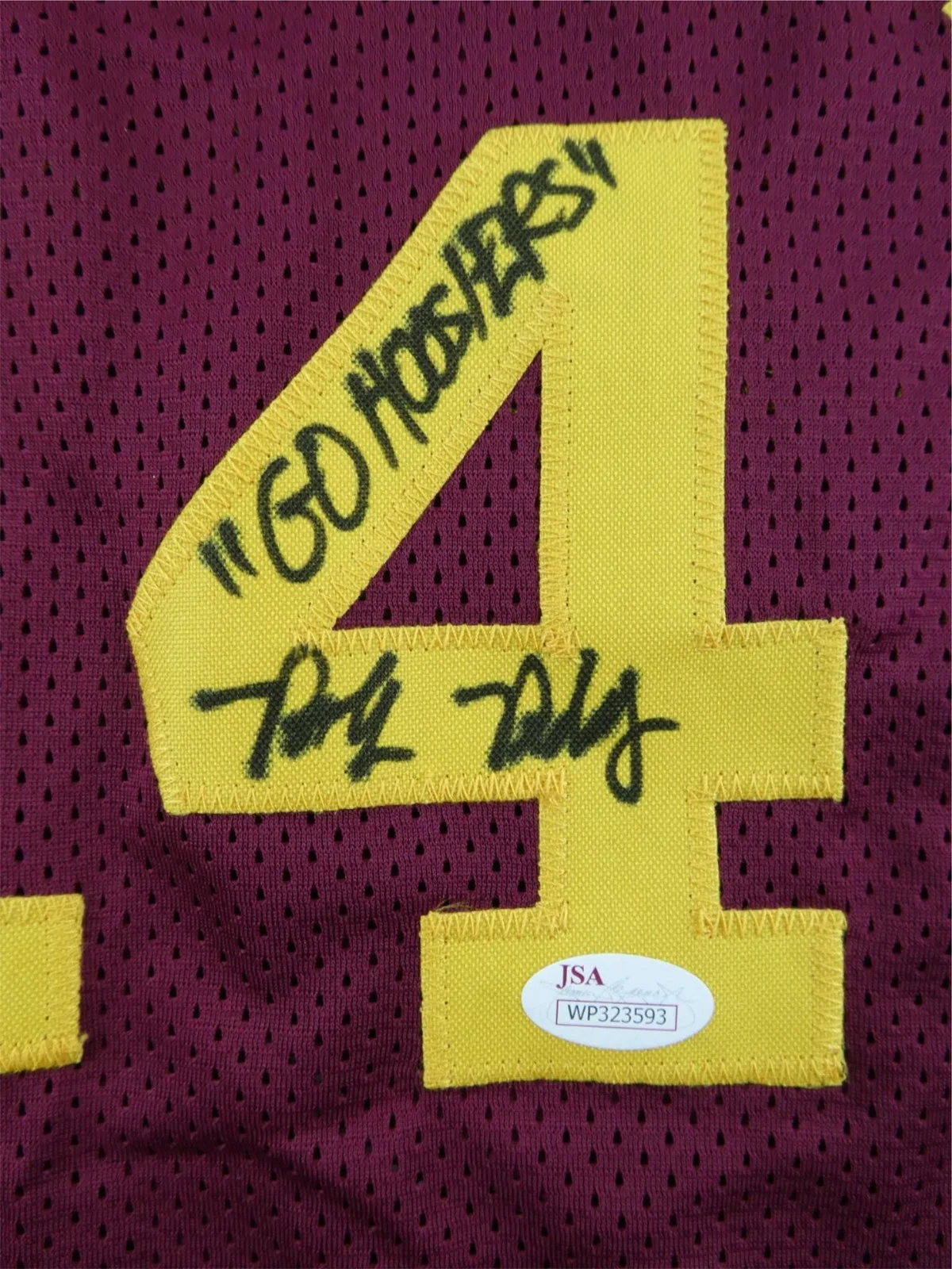 Brad Long — Brad Long Signed Hickory Jersey Buddy Walker Hoosiers JSA COA Sticker Only, image 4