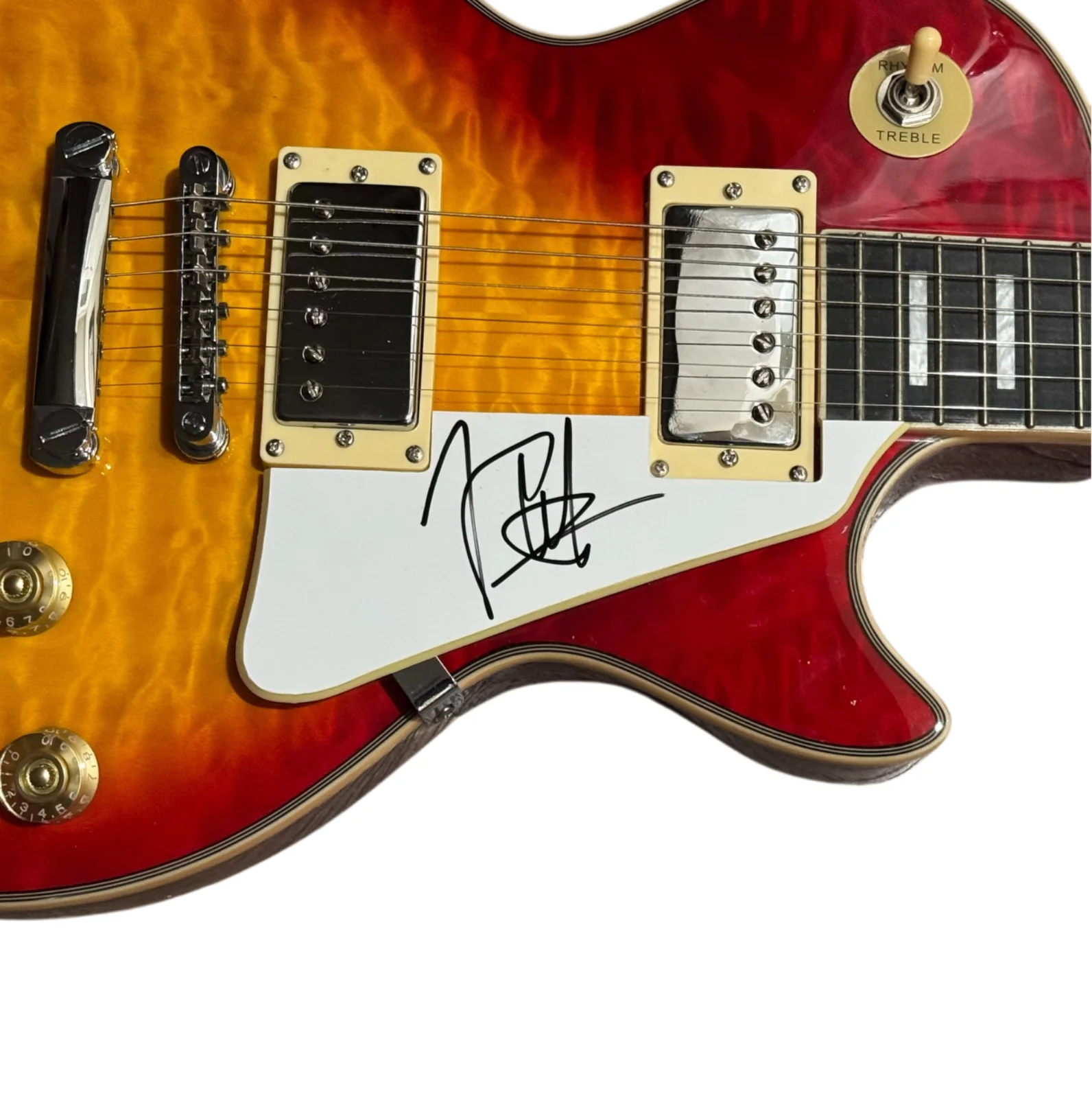 Joe Elliott Def Leppard Signed Autograph Electric Guitar Lead Singer Beckett COA, image 3