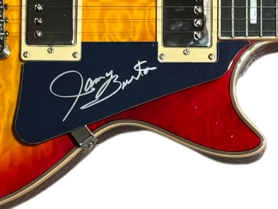 James Burton Signed Electric Guitar ELVIS PRESLEY TCB Band Autograph Beckett COA, изображение 2
