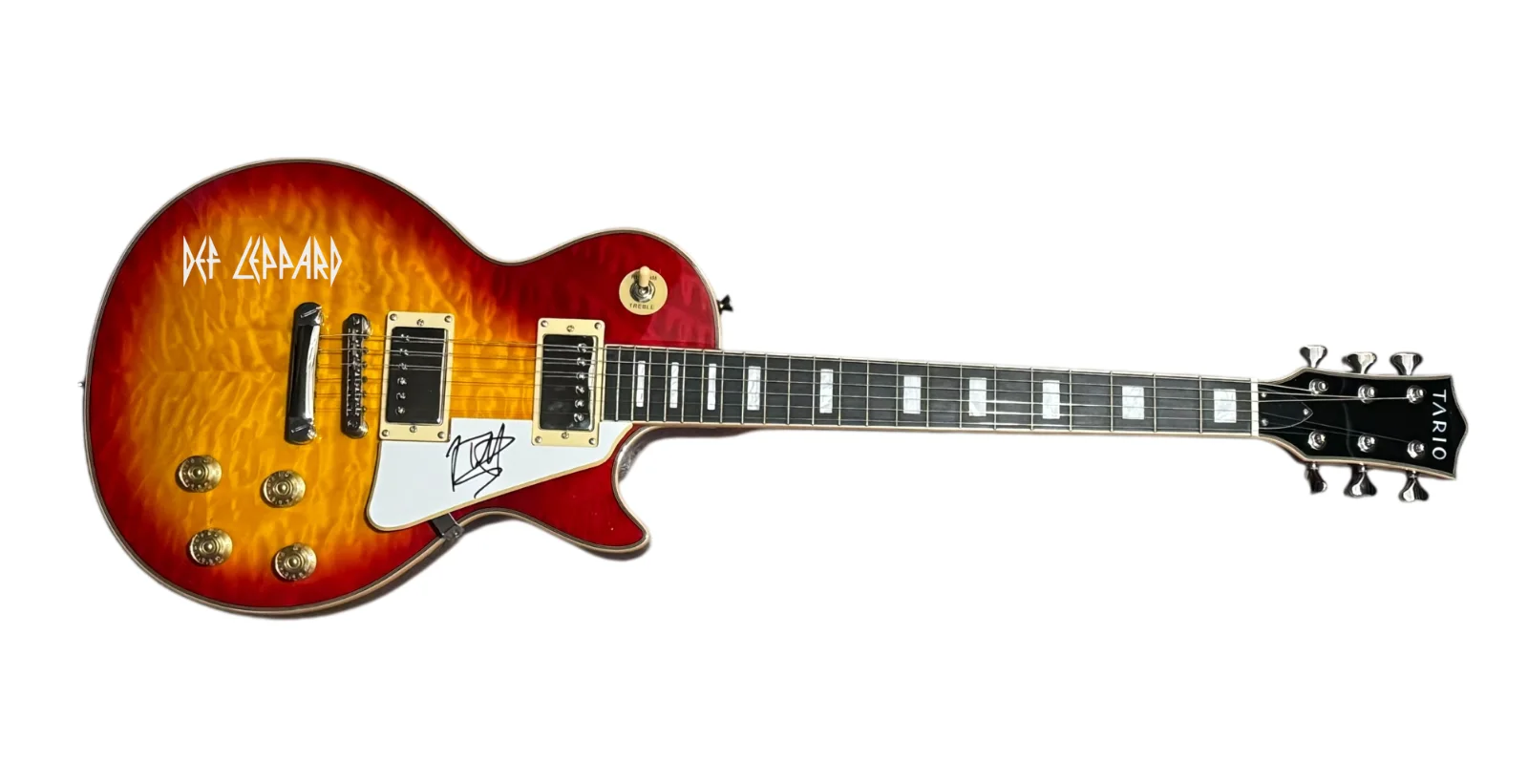 Joe Elliott Def Leppard Signed Autograph Electric Guitar Lead Singer Beckett COA, изображение 2