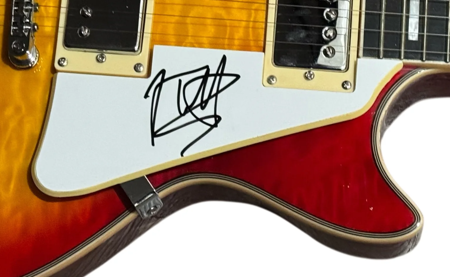 Joe Elliott Def Leppard Signed Autograph Electric Guitar Lead Singer Beckett COA, изображение 3