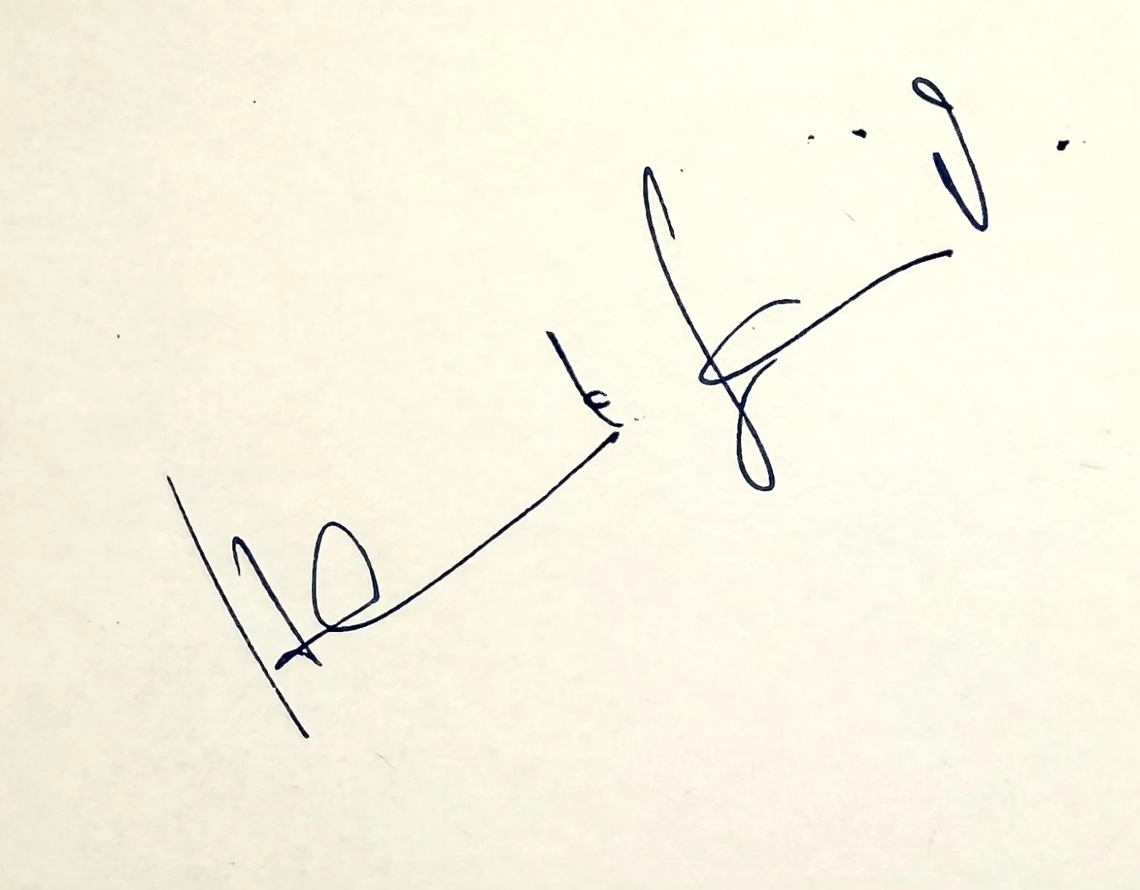Helmut Schmid — HELMUT SCHMID Signed Autographed 4"x 6" INDEX CARD The Terror of Doctor Mabuse, изображение 2