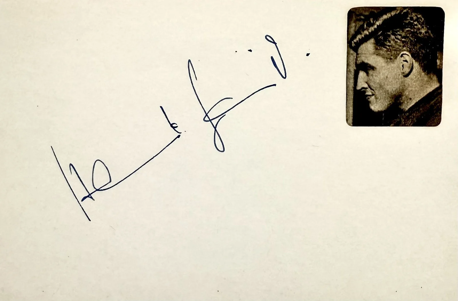 Helmut Schmid — HELMUT SCHMID Signed Autographed 4"x 6" INDEX CARD The Terror of Doctor Mabuse, изображение 4