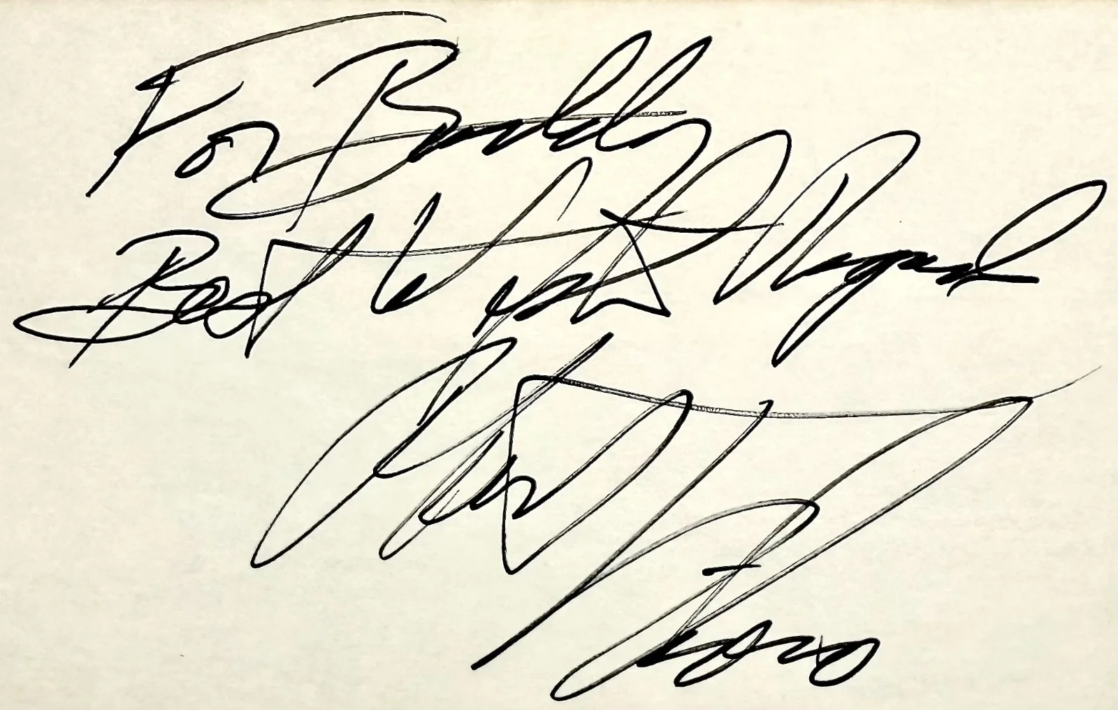 Robert Viharo — ROBERT VIHARO Signed Autograph 4"x 6" INDEX CARD Attitude Dark Shadows THE EVIL, image 2