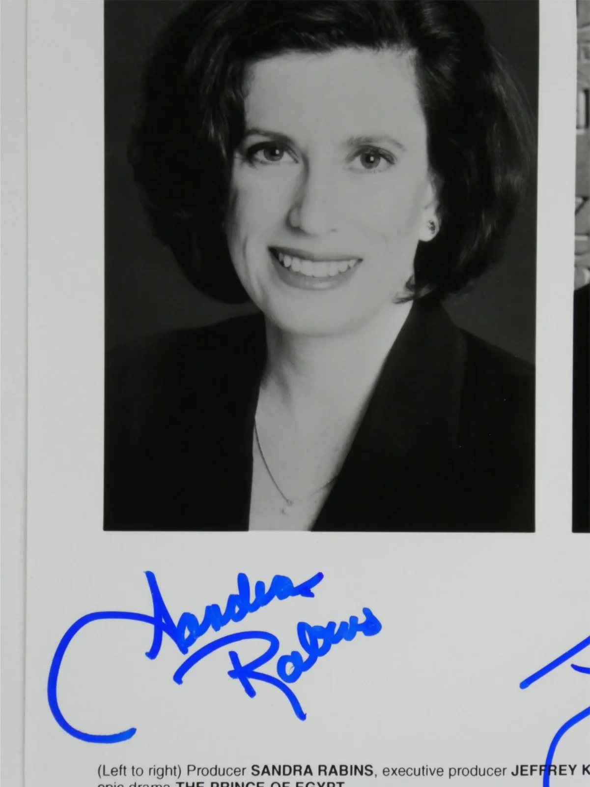 Sandra Rabins — Sandra Rabins Jeffrey Katzenberg Penney Cox Signed 8x10 Photo Prince Of Egypt, изображение 2