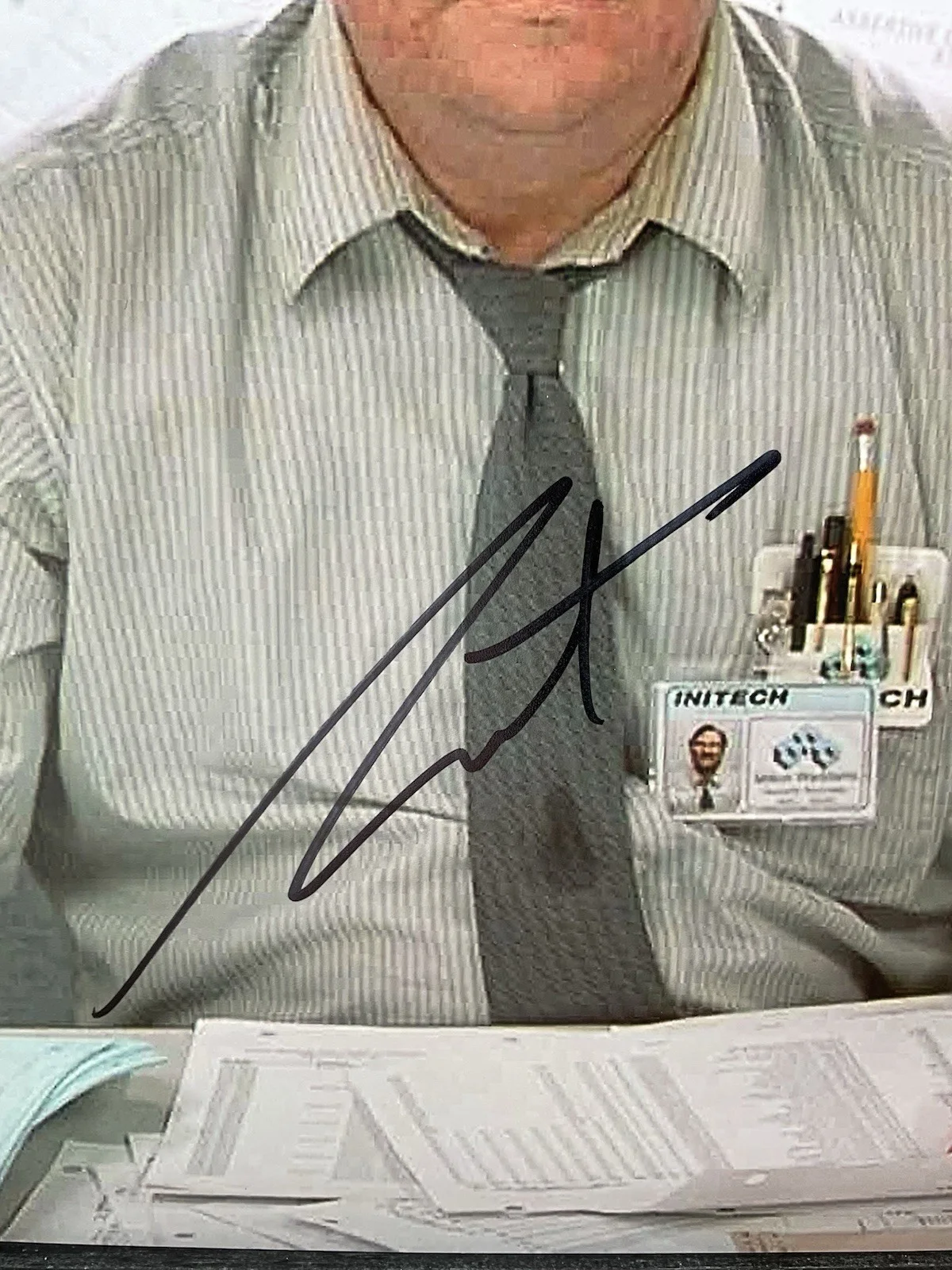 Stephen Root — Stephen Root signed photo BAS Office Space signed 8x10 Milton Swingline Stapler, image 2