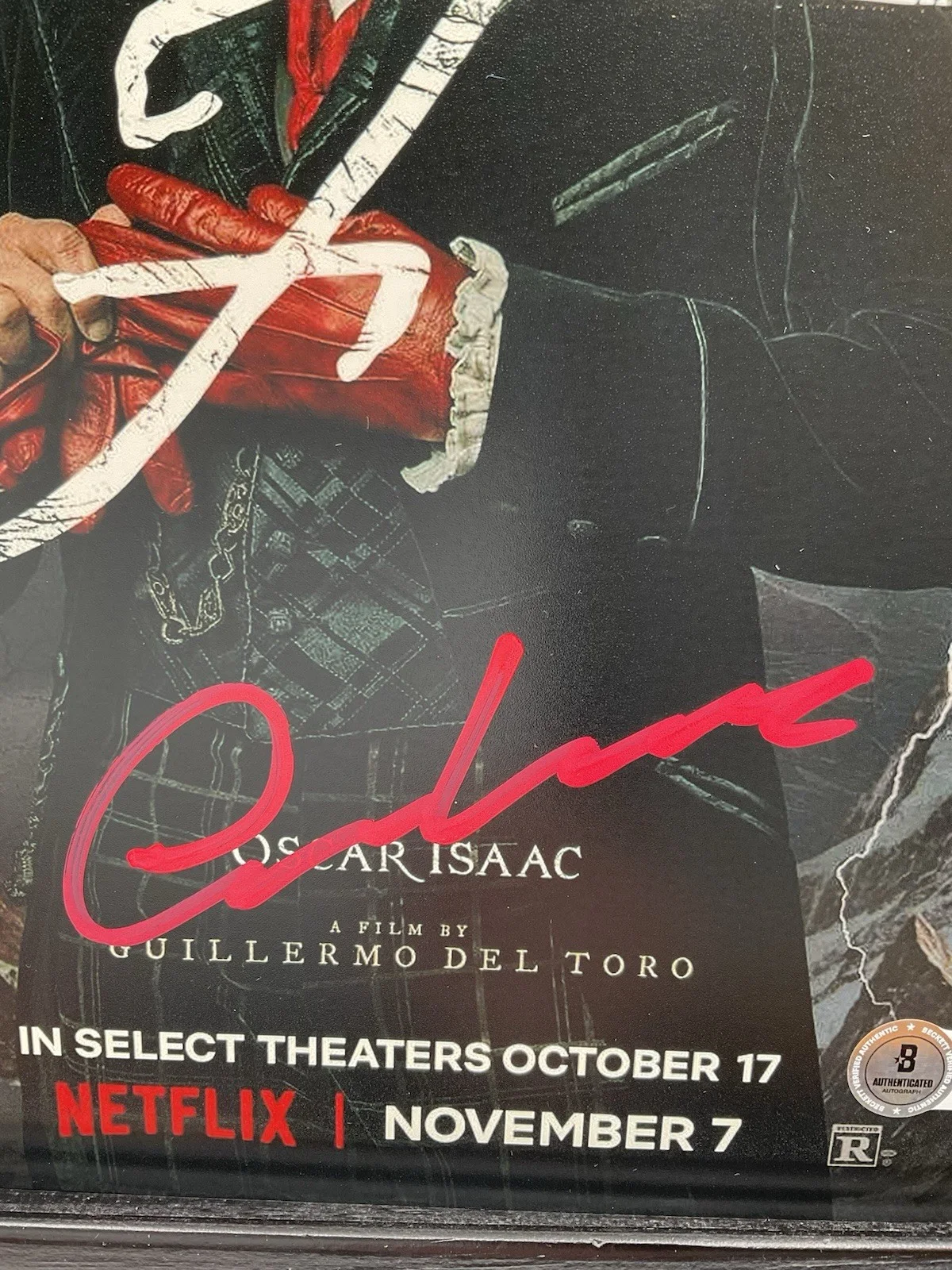 Oscar Isaac — Oscar Isaac signed 8x10 BAS Frankenstein signed photo Frankenstein autographed, image 2