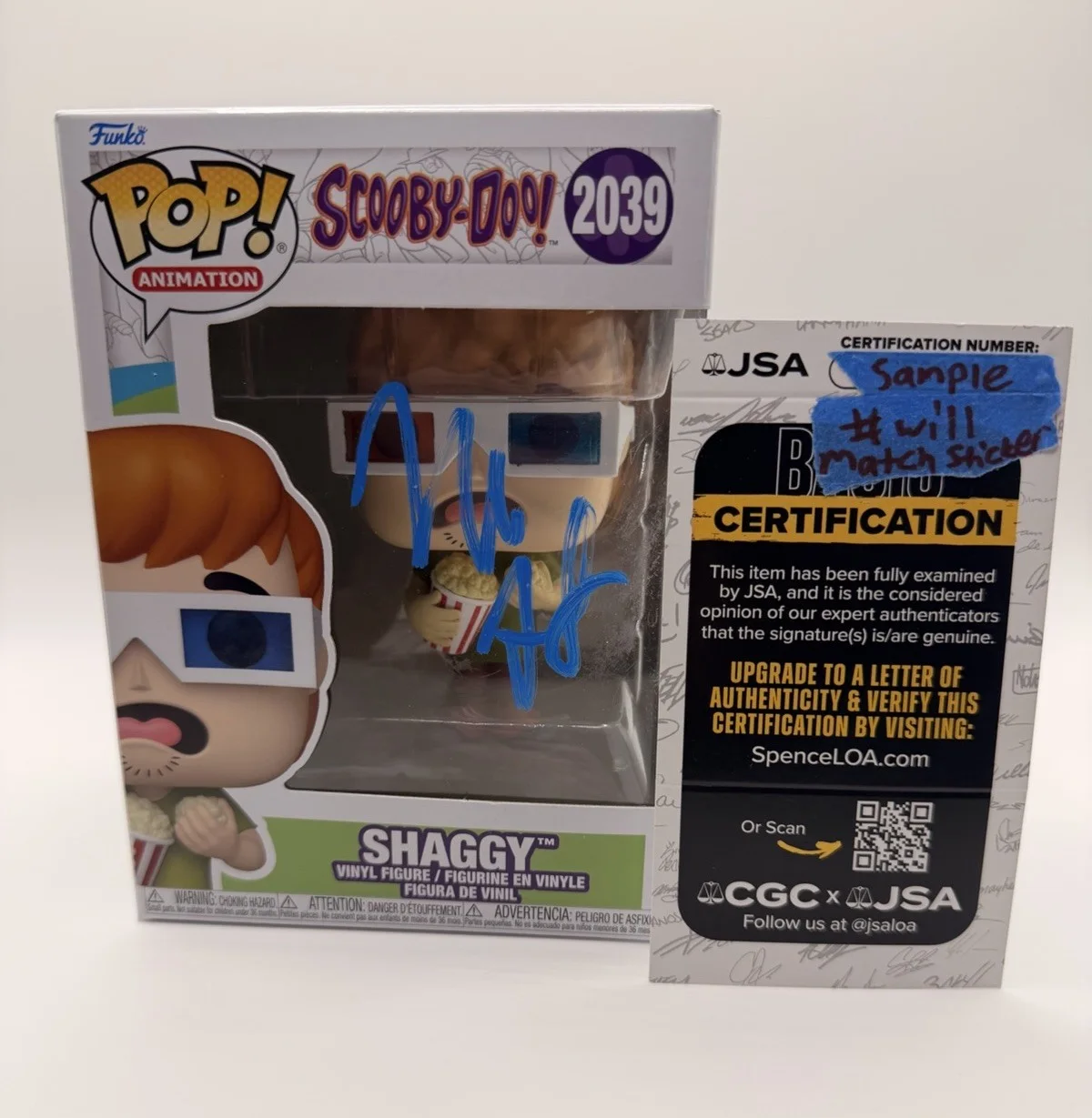 Will Forte — Will Forte Scooby-Doo Signed Shaggy 3D #2039 Funko Pop Vinyl Figure JSA COA SNL