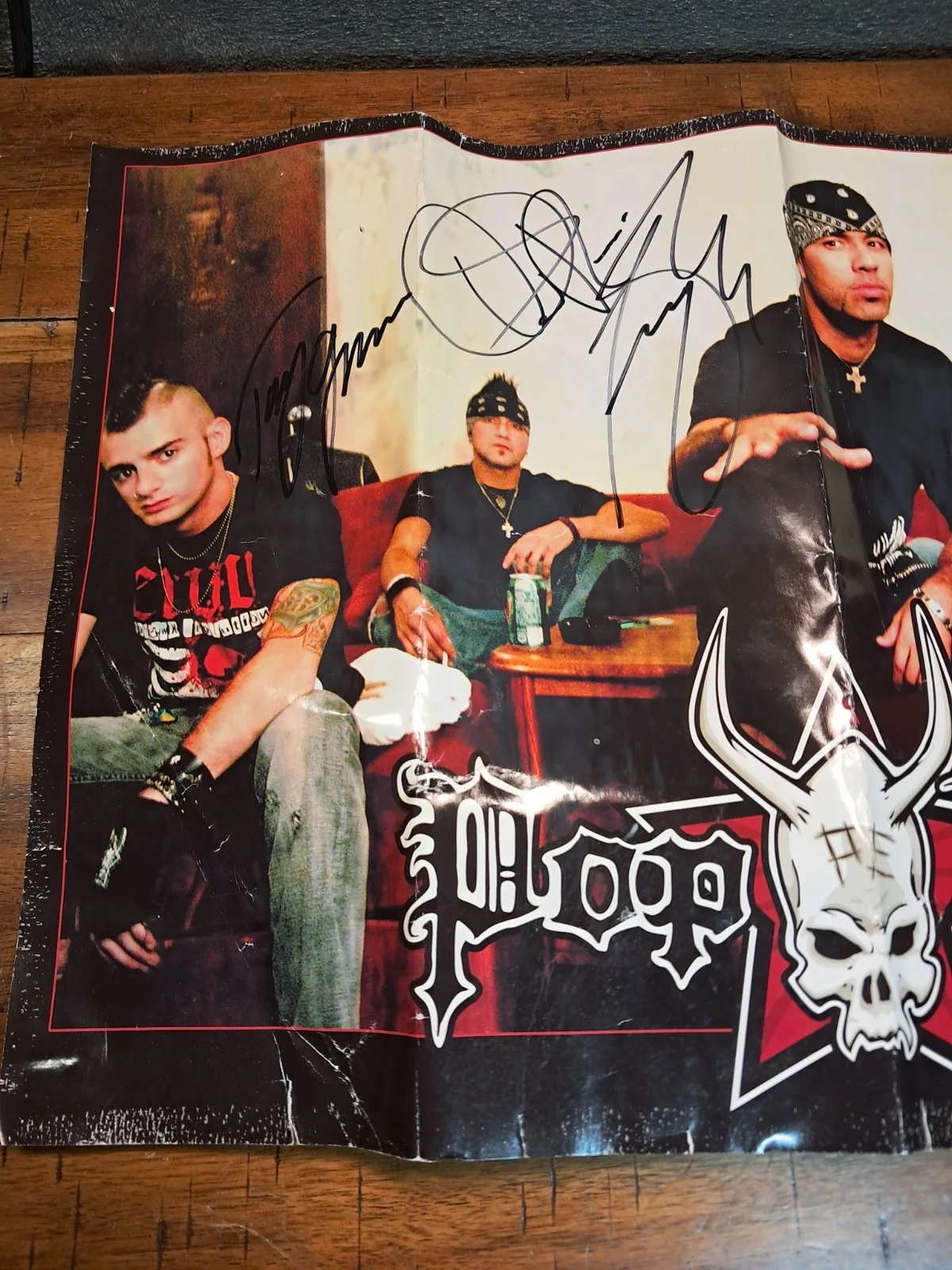 Vintage Pop Evil Signed Poster Y2k 17.75" X 12", image 2