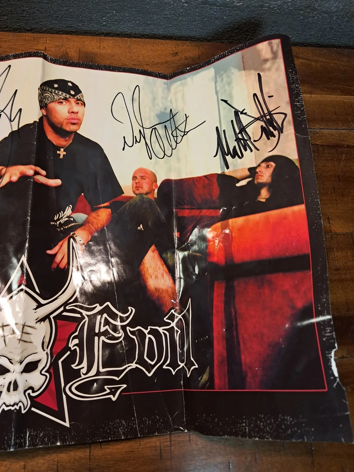 Vintage Pop Evil Signed Poster Y2k 17.75" X 12", image 4
