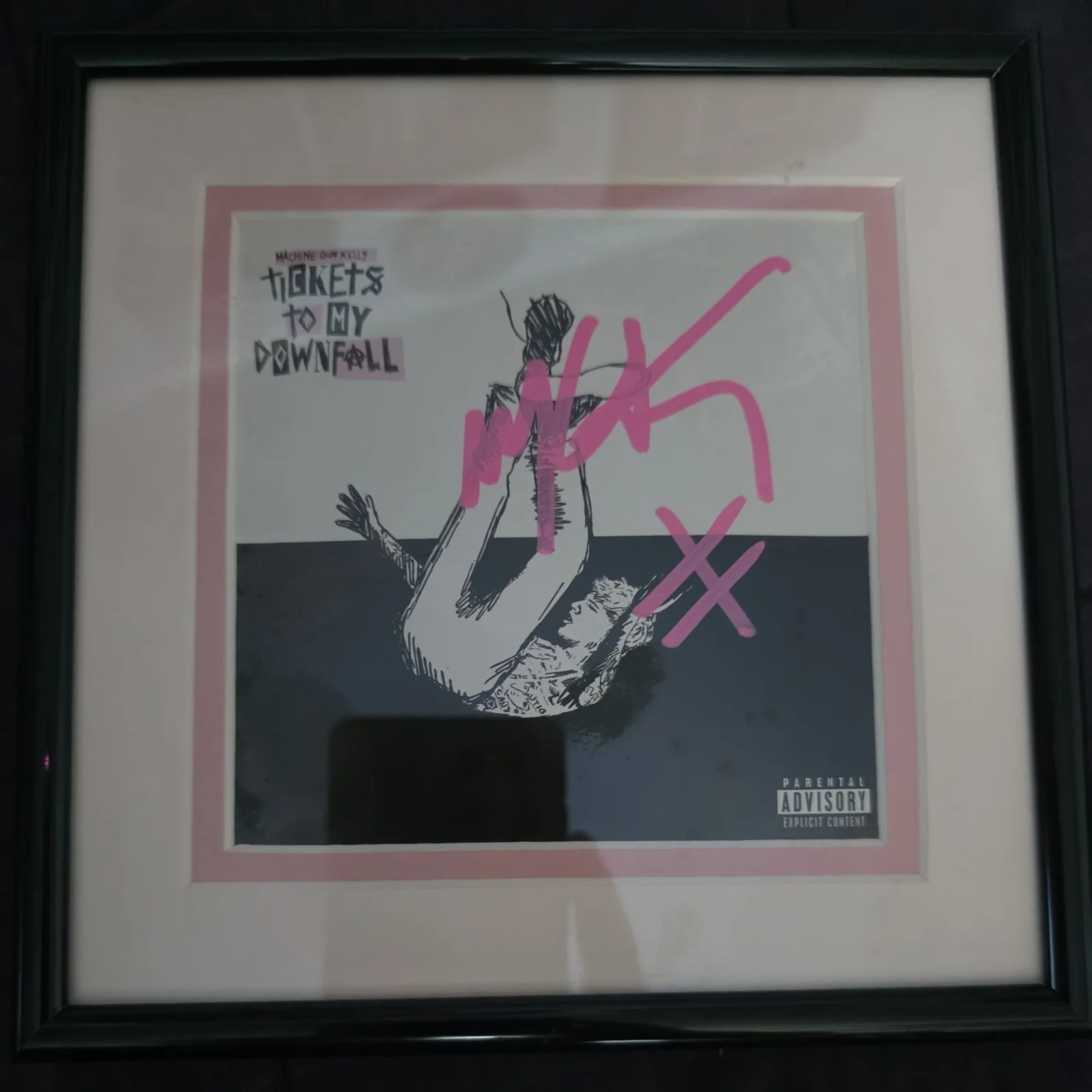 Machine Gun Kelly Tickets To My Downfall Booklet Autograph MGK (Custom Framed), изображение 3
