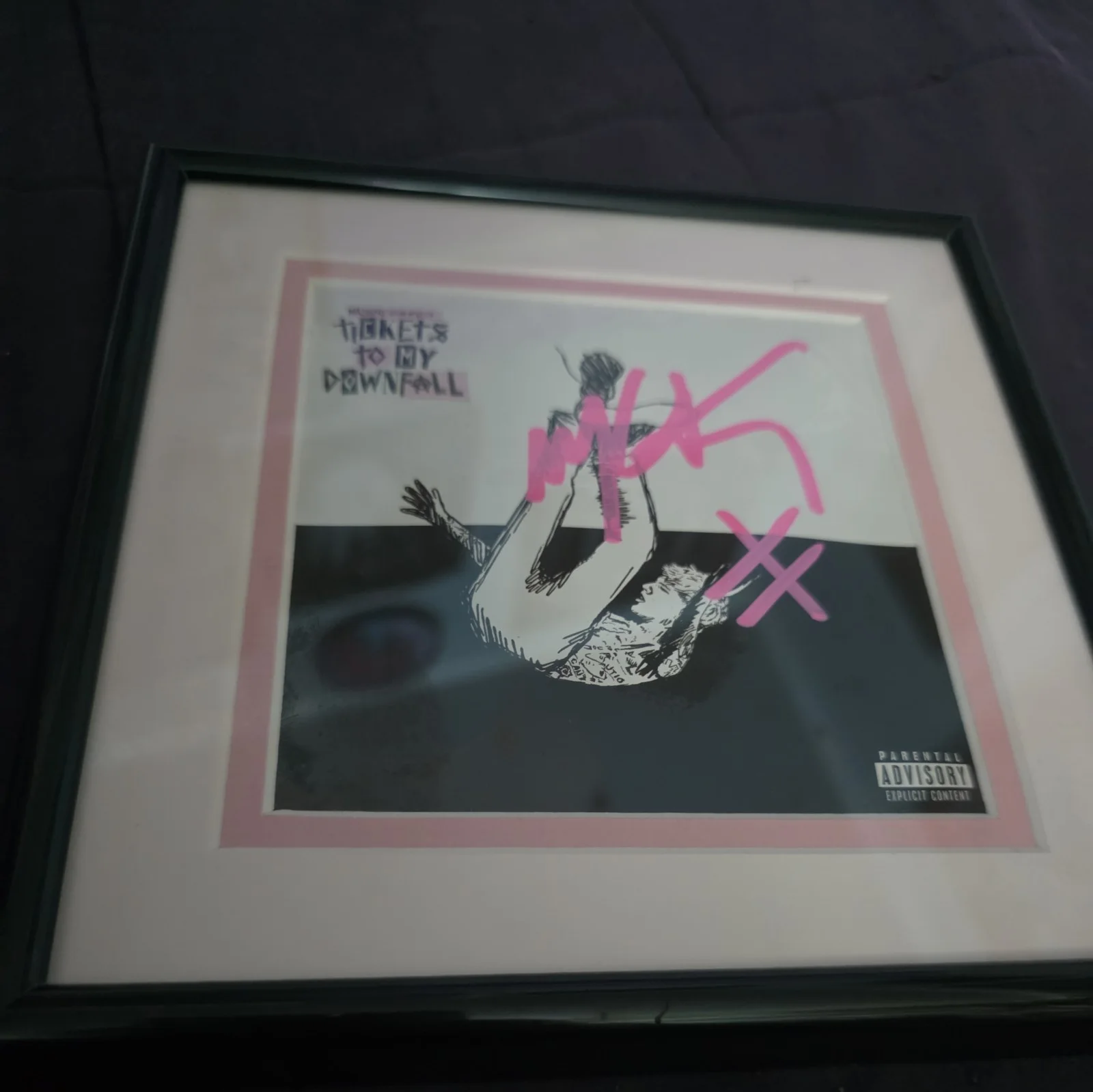 Machine Gun Kelly Tickets To My Downfall Booklet Autograph MGK (Custom Framed), изображение 4