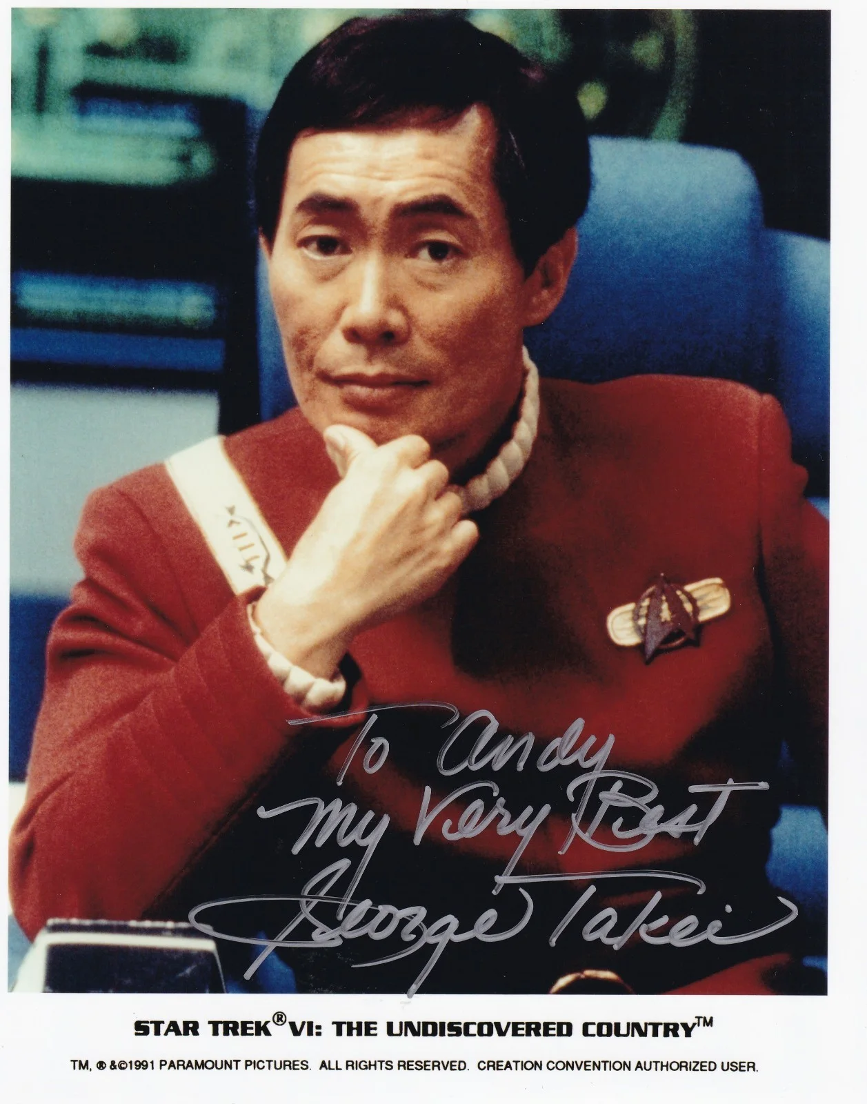 George Takei — George Takei Star Trek signed 8 x 10 Photo w/COA