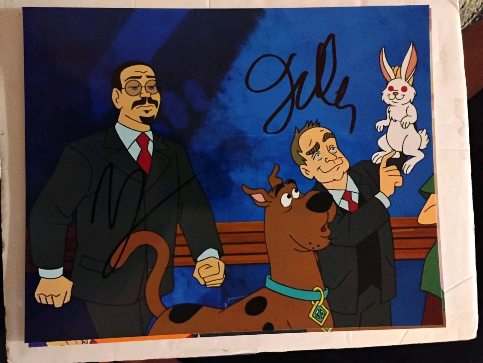 Penn jillette — PENN & TELLER COMIC LEGENDS ICONS DUAL SIGNED SCOOBY-DOO 8X10 PHOTO PROOF PICS