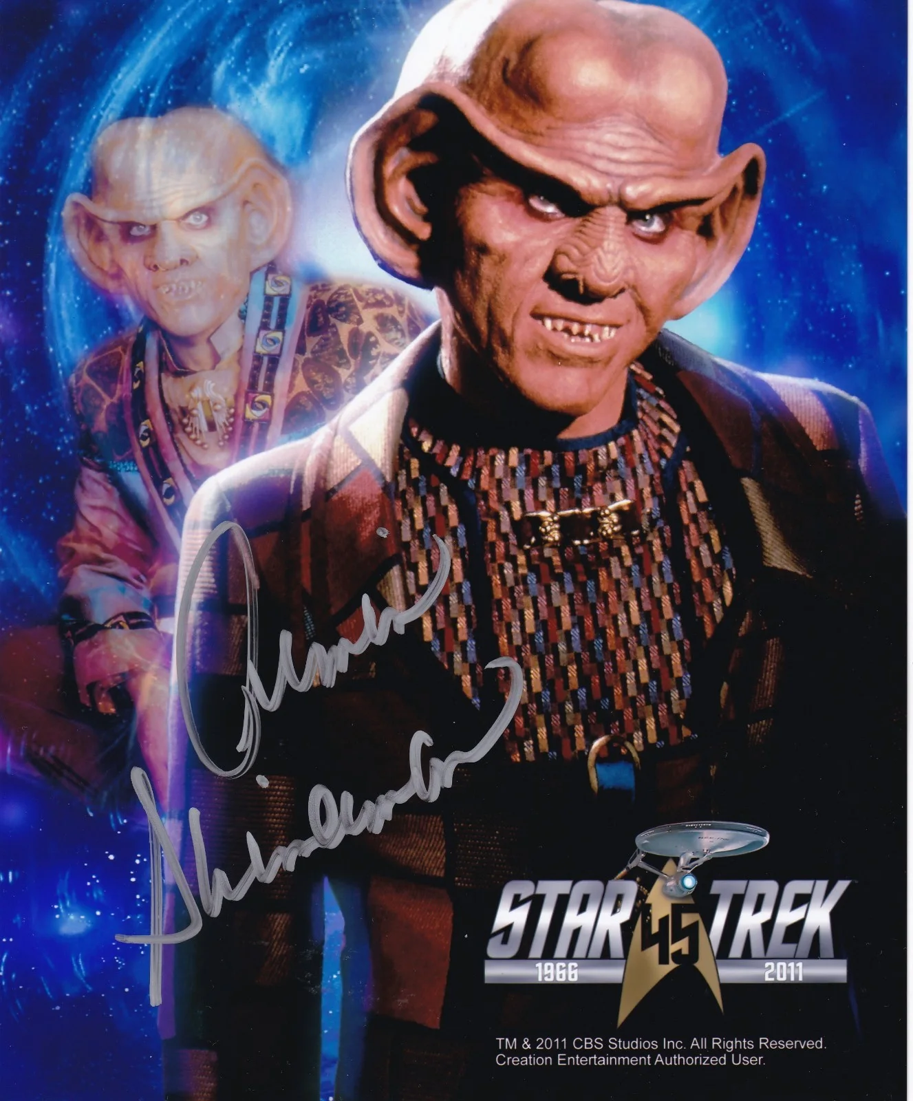 Arim Shimerman — Arim Shimerman Star Trek signed 8 x 10 Photo w/COA