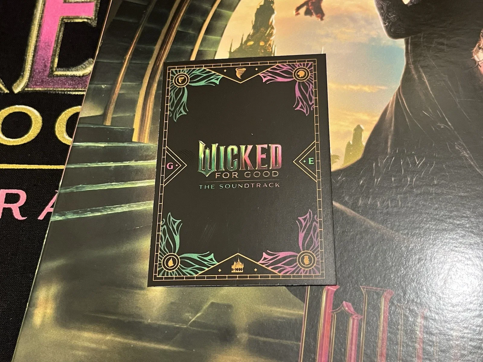 STEPHEN SCHWARTZ — STEPHEN SCHWARTZ SIGNED WICKED VINYL 2X RECORD INSTORE AUTO TOTE GLINDA CARD A, image 3