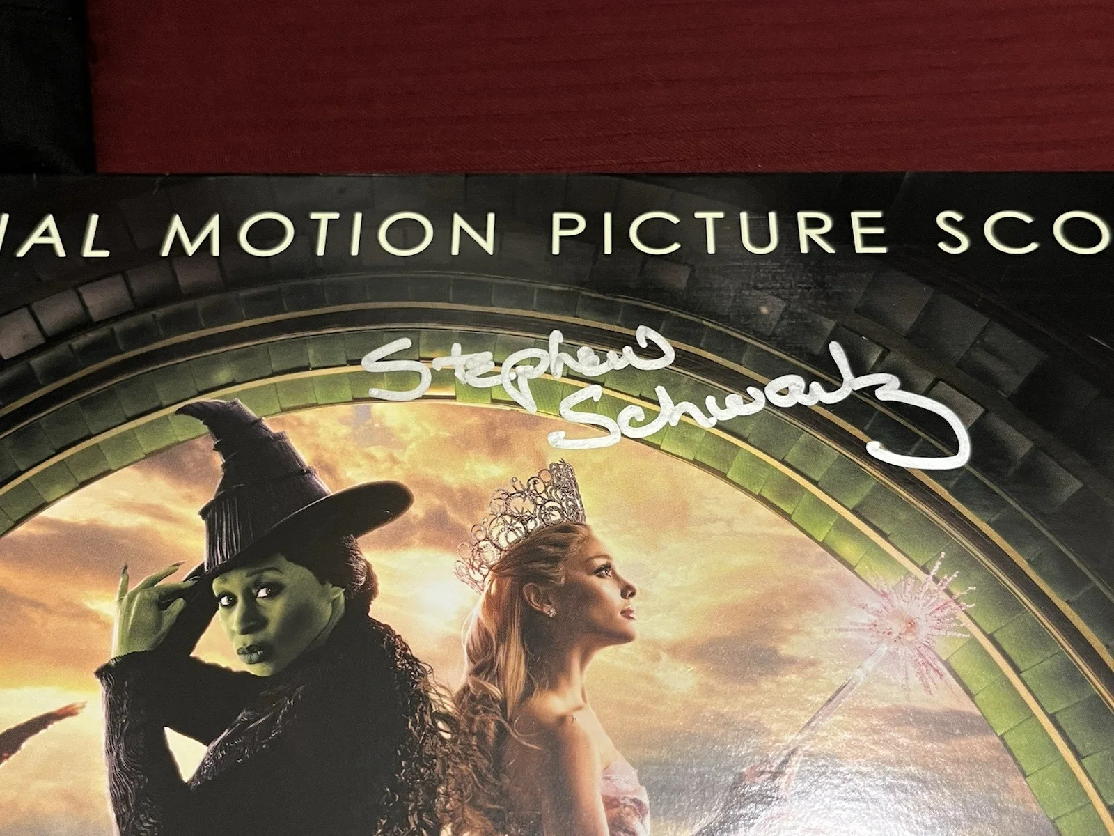 STEPHEN SCHWARTZ — STEPHEN SCHWARTZ SIGNED WICKED VINYL 2X RECORD INSTORE AUTO TOTE GLINDA CARD A, image 4