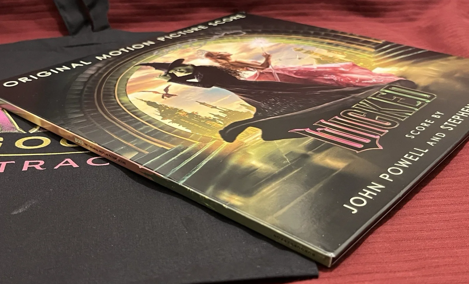STEPHEN SCHWARTZ — STEPHEN SCHWARTZ SIGNED WICKED VINYL 2X RECORD INSTORE AUTO TOTE GLINDA CARD A, image 5