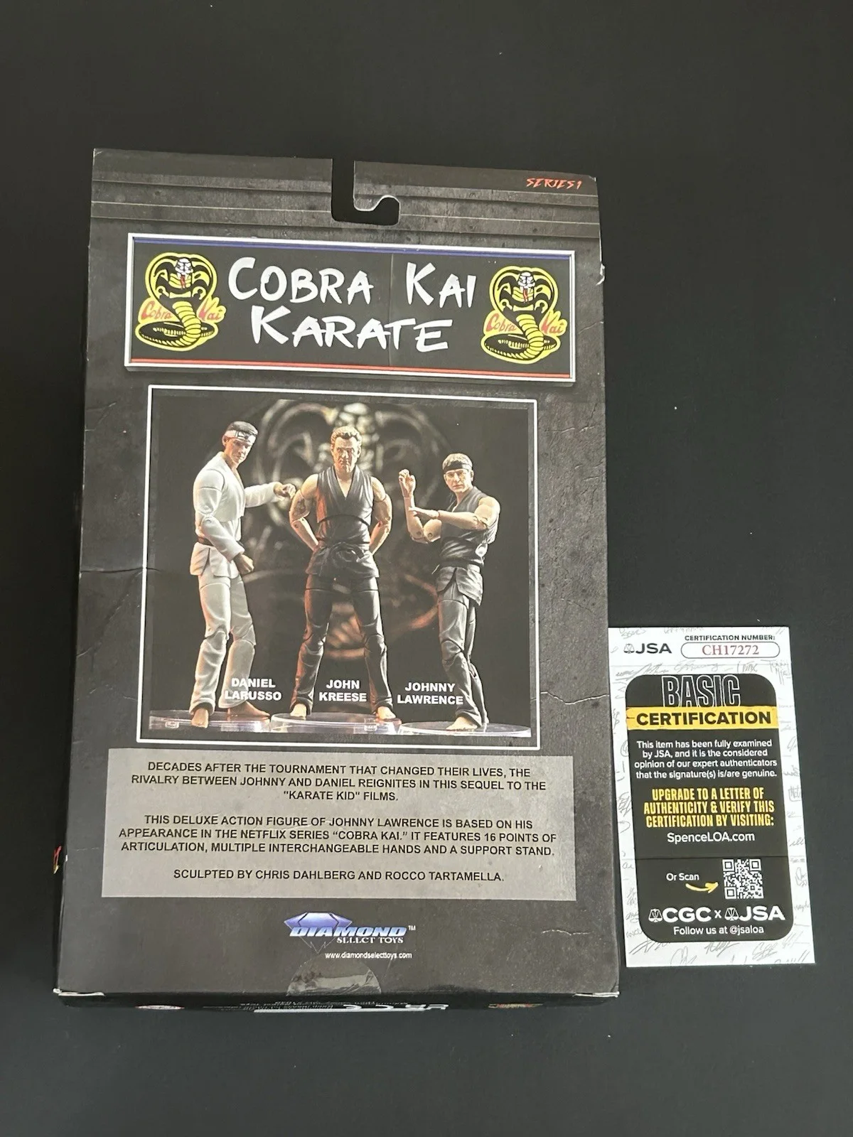 Cobra Kai Johnny Lawrence Action Figure William Zabka Signed JSA COA, изображение 3