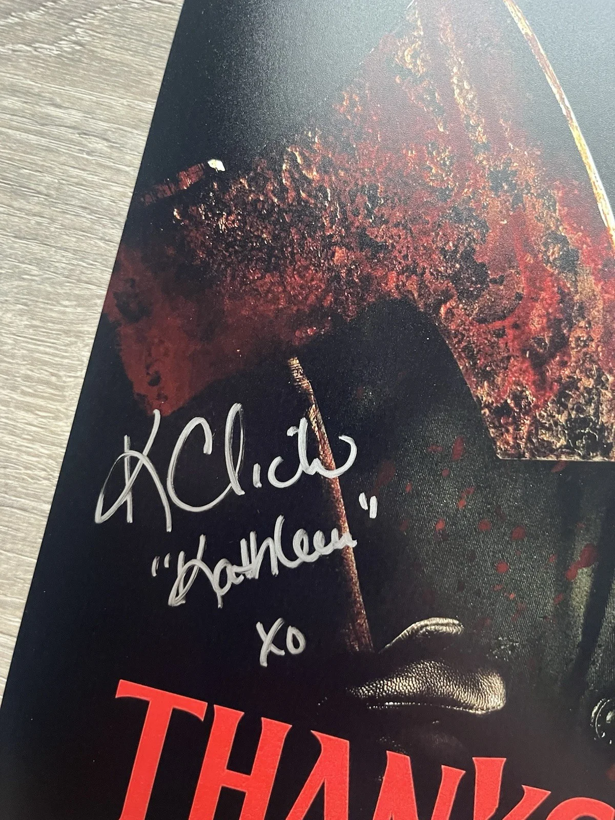 Karen Cliche Alex Armbruster Signed Thanksgiving 11x17 Photo JSA COA John Carver, изображение 4