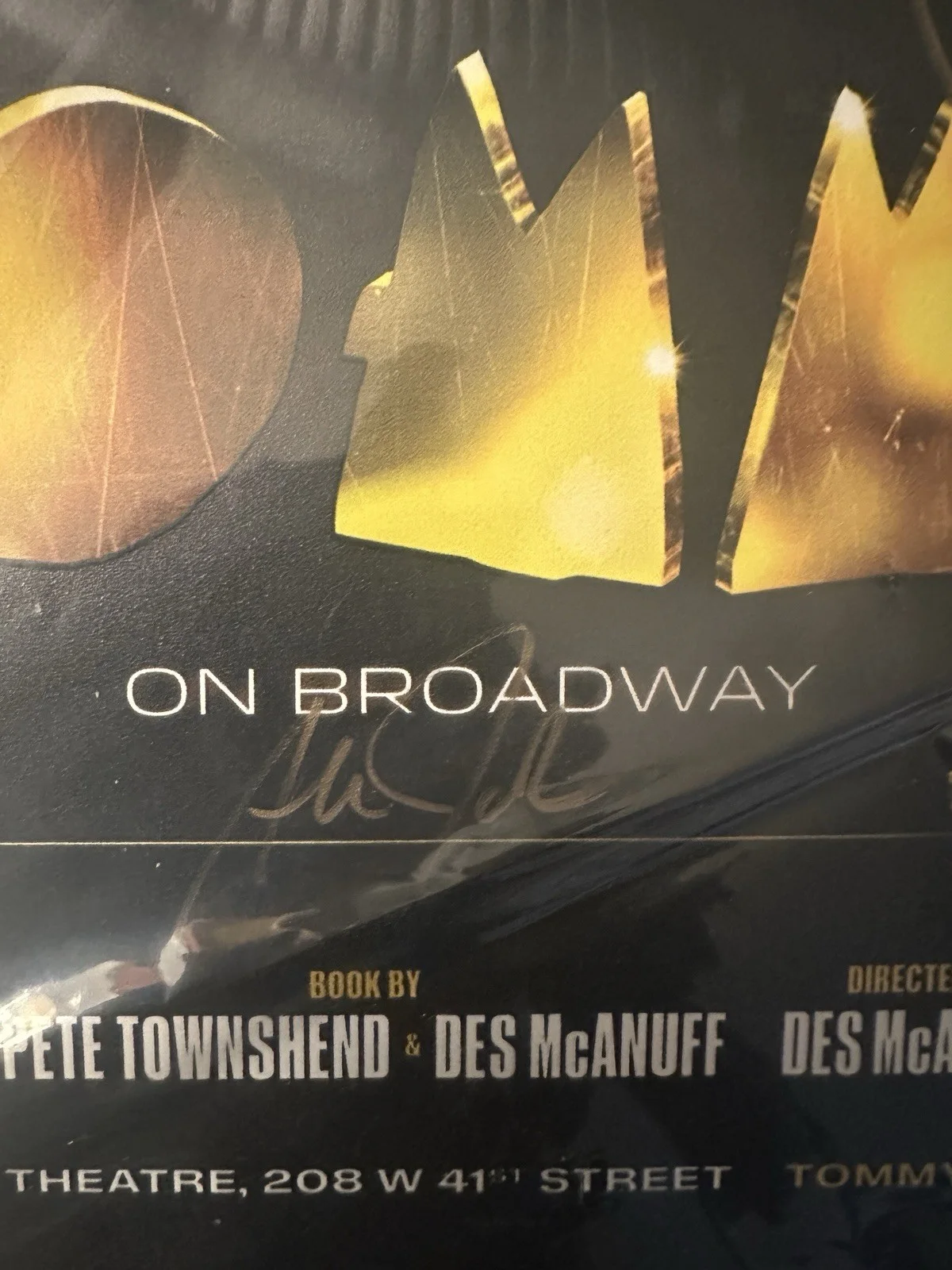 The who’s Tommy cast signed Broadway poster, image 3