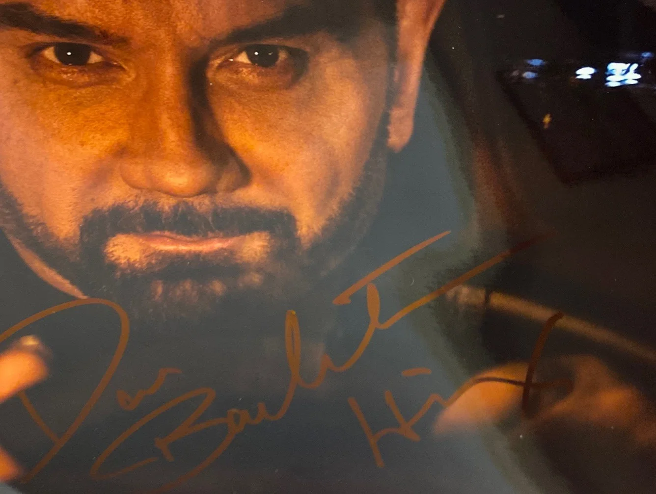 James Bond Autograph 7x10 Photo- Dave Bautista As Mr. Hinx In “SPECTRE”., изображение 2
