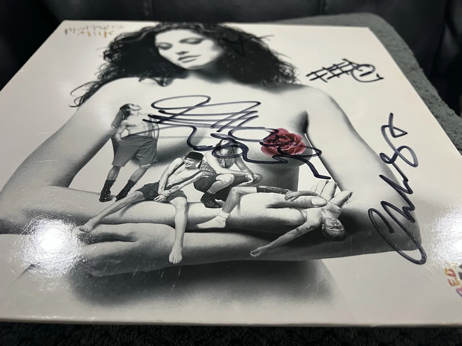 RED HOT CHILI PEPPERS Full Band Autographed “Mothers Milk" UK Vinyl W/ COA!, изображение 4