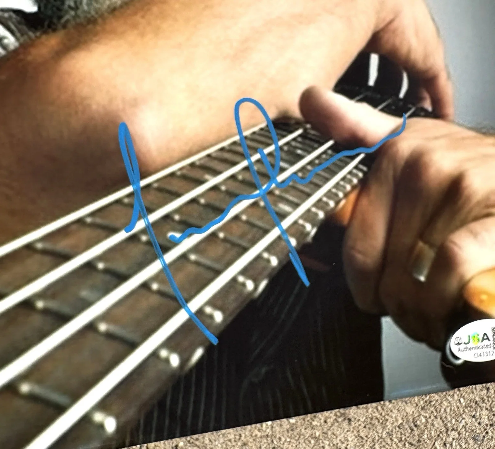 TOOL Justin Chancellor SIGNED 8X10 Photo JSA COA, image 3