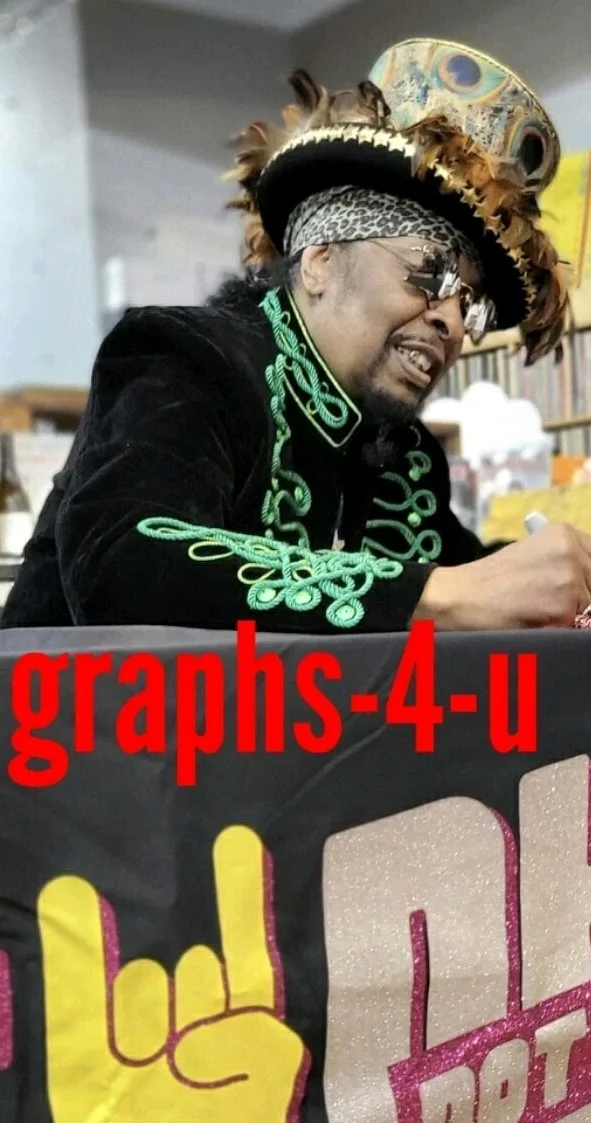 Bootsy Collins Signed Parliament Funkadelic Autograph COA proof, image 2