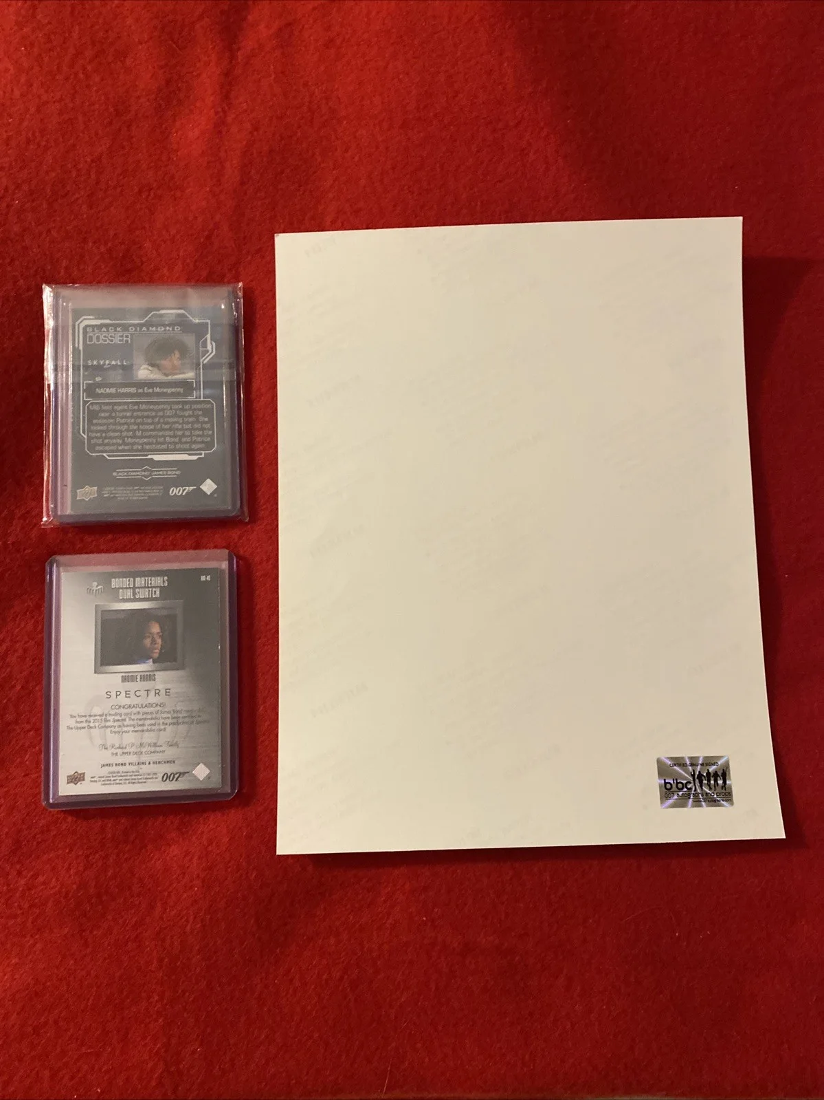 James Bond Autograph 8x10 Photo- Naomie Harris As Eve Moneypenny + Relic + UDBD, изображение 2