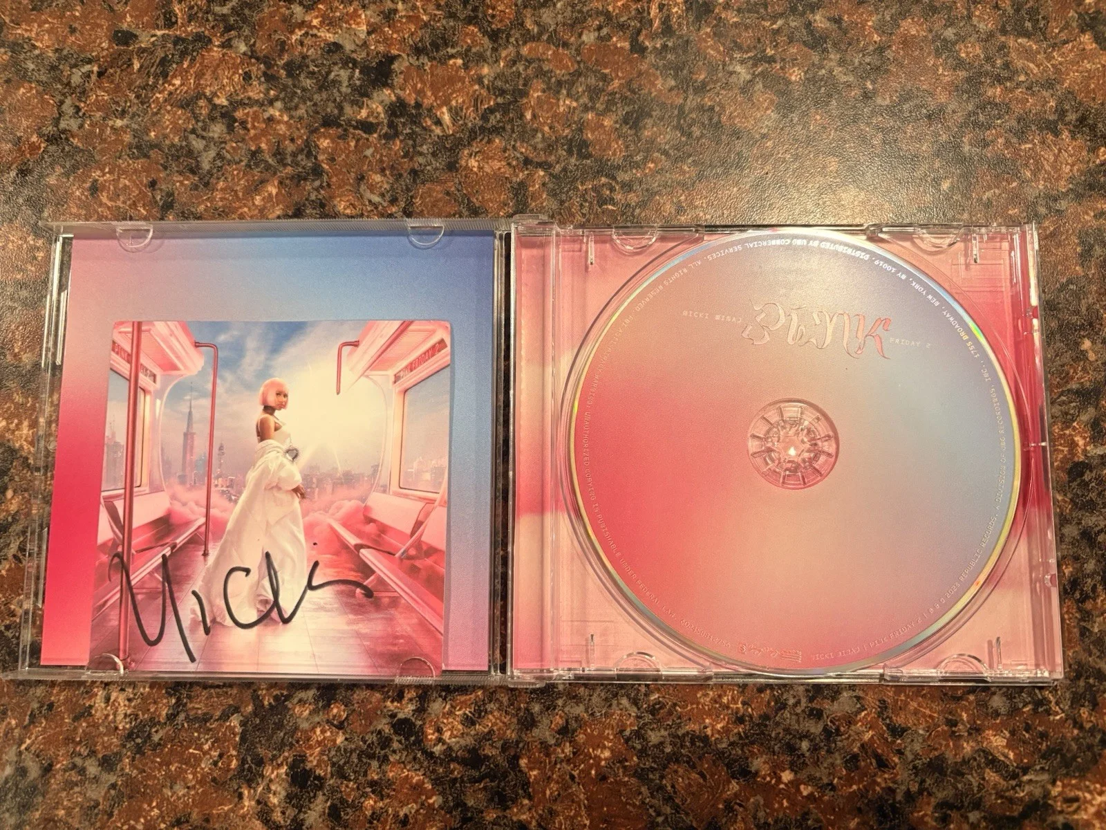 Nicki Minaj Pink Friday 2 CD With Signed Autographed Art Card Sealed, image 2