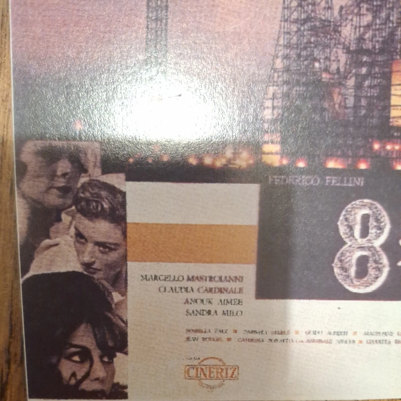 VINTAGE "8 1/2" Film Release 1963 UK Lobby Card Fine Art Modern Postcard, image 5